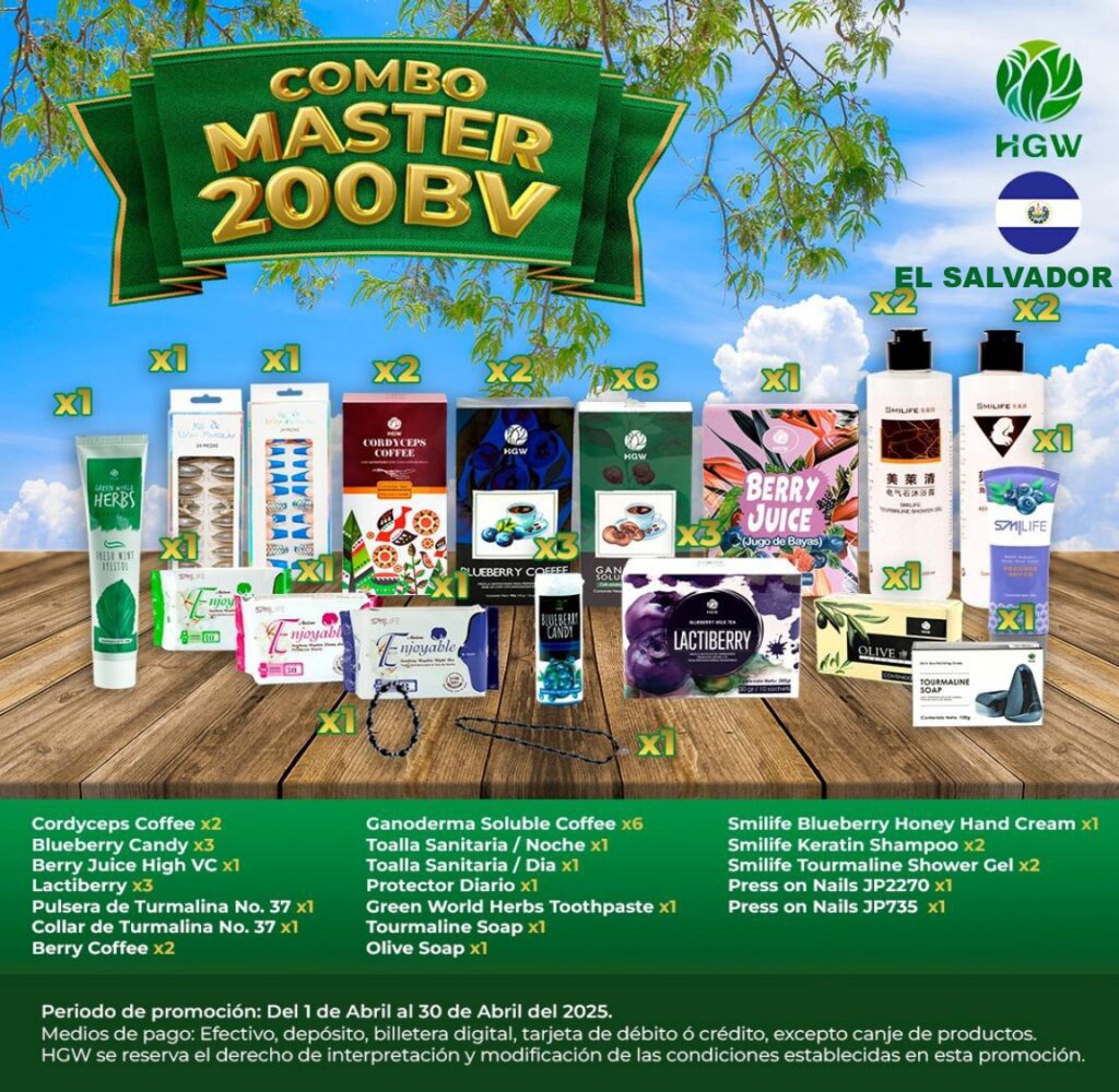PROMOCIÓN ABRIL LATINOAMERICA COMBO MASTER EL SALVADOR